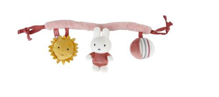 miffy fluffy car seat toy pink