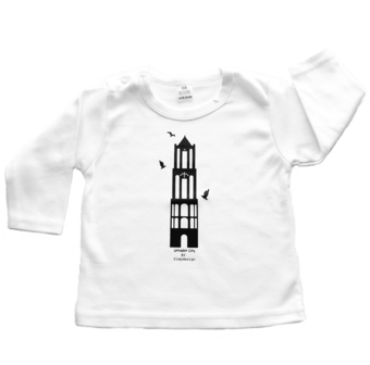 Siep design 74 t-shirt Domtoren wit