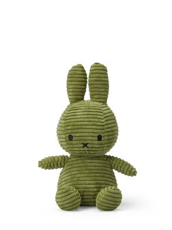 miffy corduroy cuddly toy olive green 23 cm