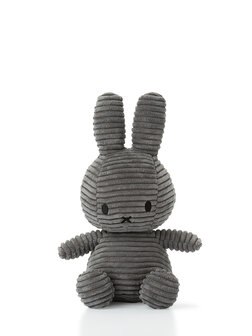 miffy corduroy cuddly toy grey 23 cm