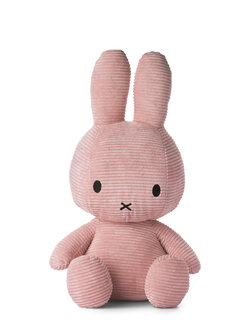miffy corduroy cuddly toy pink 50 cm