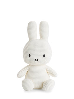 miffy corduroy cuddly toy white 33 cm