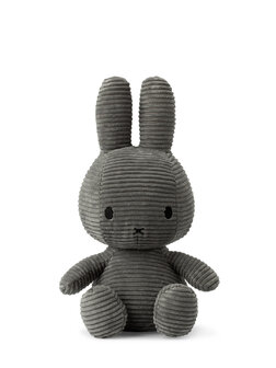 miffy corduroy cuddly toy grey 33 cm