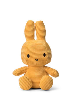 miffy corduroy cuddly toy yellow 33 cm