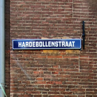 Utrecht 035 dibond onderzetter Straatnaambord Hardebollenstraat