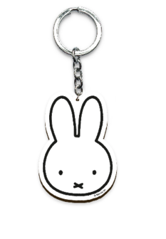 Keychain wood miffy snout