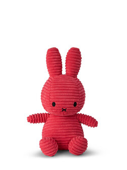 miffy corduroy cuddly toy fuchsia pink 23 cm