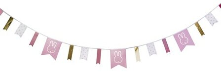 Vaantjes-slinger nijntje feest baby roze 4 meter