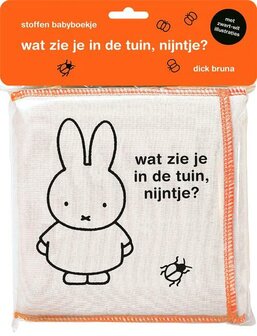 Cloth baby booklet, what do you see in the garden, Miffy?