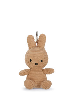 miffy corduroy cuddly toy beige keychain 10 cm