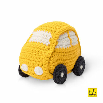 Yellow car handmade 