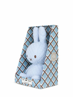Bonbon nijntje knuffel blauw in giftbox 23 cm