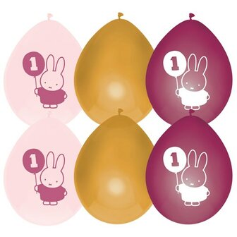 miffy balloons party first birthday  6 pieces