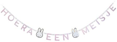 miffy party letter garland &ldquo;hooray a girl&rdquo;