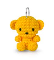 Handmade keychain yellow bear