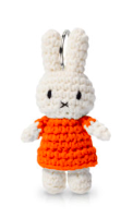 Handmade keychain miffy orange