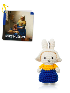 Handmade keychain miffy Milkmaid