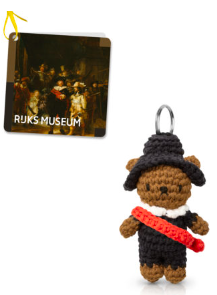 Handmade sleutelhanger boris Rijksmuseum Nachtwacht