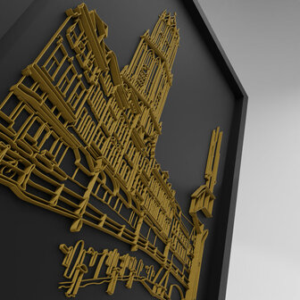 De Dom &amp; vismarkt - Utrecht 3D print 30/20 studio REVEL&rsquo;D