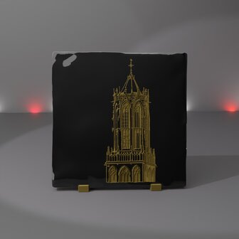 3D Tegel Domtoren zwart-goud 13x13 Revel&#039;d