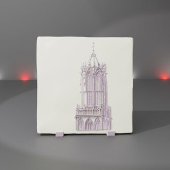 Tile Domtoren white-pink 13x13 