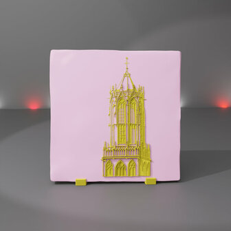 Tile Domtoren purper-yellow 13x13 