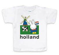 nijntje t-shirt Holland weiland wit 62