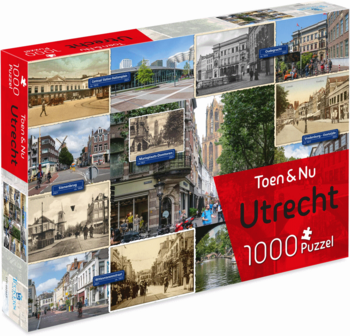 Utrecht Toen en Nu puzzel 1000 stukjes 