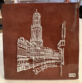 3D tegel Vismarkt wit-rood 13x13 studio Revel&#039;d 