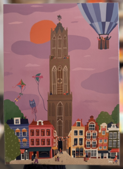 Prentenboek poster de Domtoren A4