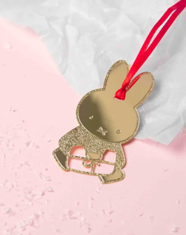 Deco hanger miffy silver Christmas