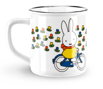 nijntje mok retro fiets 