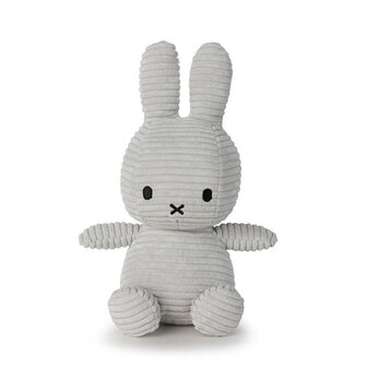nijntje corduroy knuffel stone grey 23 cm