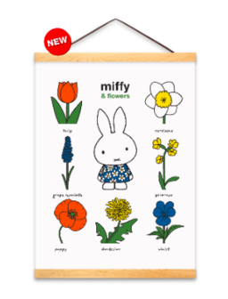 nijntje poster en bloemen A3