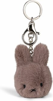 Fuzzie nijntje sleutelhanger taupe