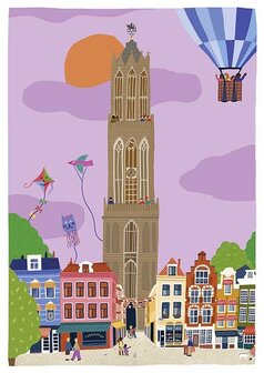 Prentenboek poster A2 Domtoren zomer