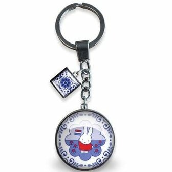 Sleutelhanger glas - nijntje souvenir blue 