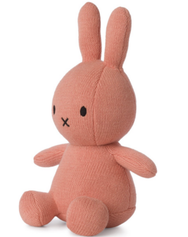 nijntje organisch katoen knuffel - perzik roze - 23 cm