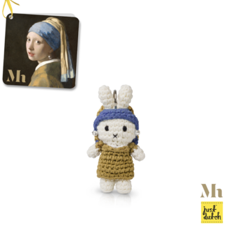 nijntje handmade sleutelhanger - Meisje met de parel 