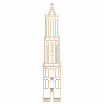 Binthout domtoren Utrecht 30 cm - wit