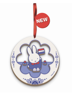 nijntje houten ornament - Souvenir Blue