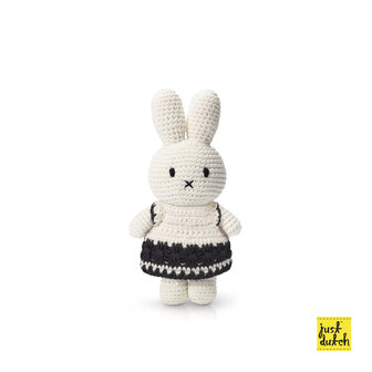 nijntje handmade knuffel - en haar zwart &amp; wit jurk 