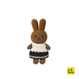 nina handmade knuffel - en haar zwart &amp; wit jurk 
