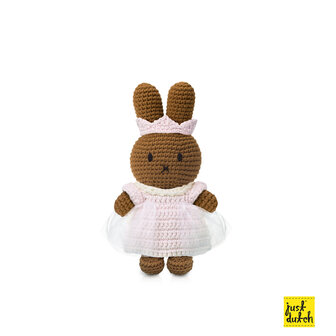 nina handmade knuffel - en haar pastel lila prinsessen outfit