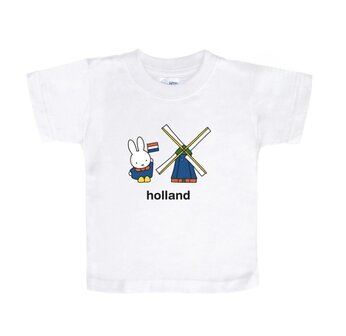 T-shirt nijntje wit - Holland molen - XS 