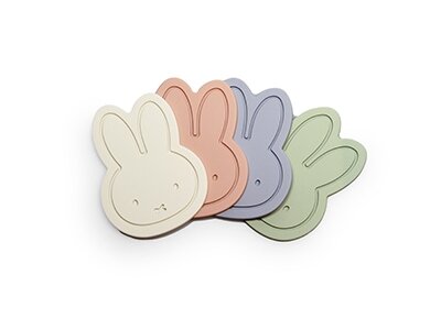 nijntje siliconen onderzetter set van 4 - Pastel 