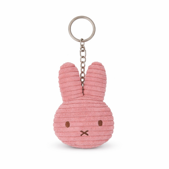 nijntje sleutelhanger platte corduroy oud roze - 10 cm