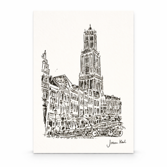 Postcard Jeroen Krul - Fish market