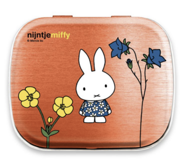 Mintblik nijntje en bloemen 