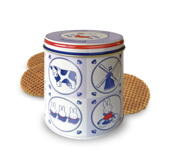 nijntje bewaarblik met stroopwafels souvenir blue